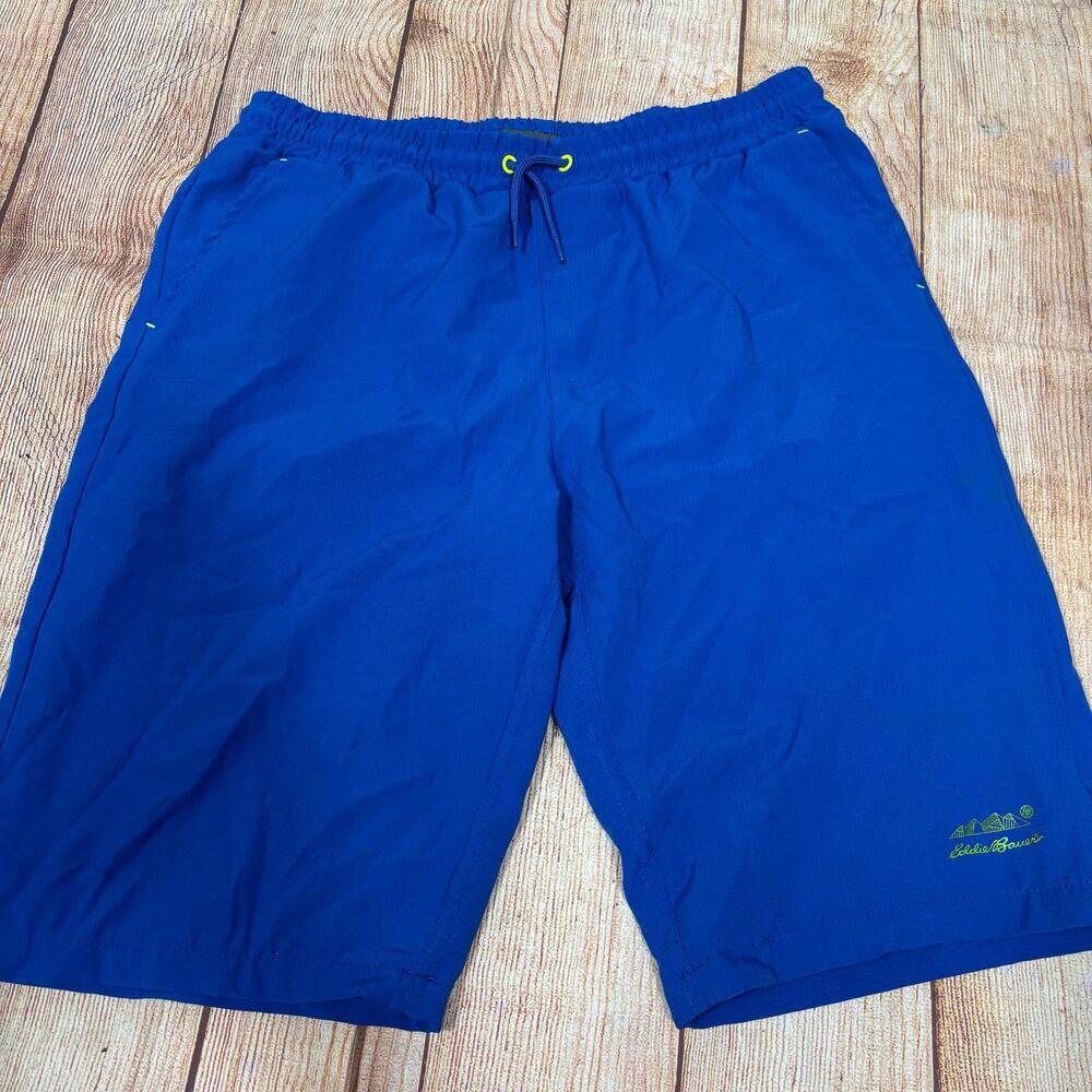Eddie Bauer Boys XL (18/20) Blue Swim Shorts